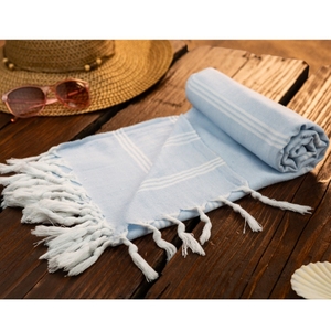 Vente en gros en Inde – Serviette de hammam personnalisée, serviette de plage Fouta jacquard super douce et portable, serviette Fouta à séchage rapide - Product Image 5