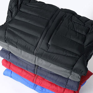 Chaqueta acolchada de cuero PU para hombre 2026, al por mayor, con cuello alto, abrigo de invierno, logotipo personalizado, fabricante OEM a granel - Product Image 4