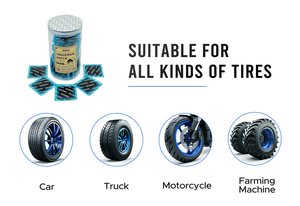 Parche Universal de Caucho Natural para Neumáticos de 42 mm para Reparación de Neumáticos de Coche, Bicicleta y Camioneta Ligera - Product Image 2