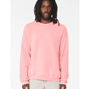 Sweat-shirts en molleton Bella+Canvas Style 3901 100% coton écologique à manches raglan longues, couleur unie, étiquette privée pour hommes - Product Image 5