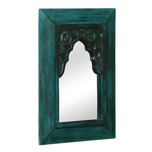 Espejo de Pared de Madera Tallado a Mano con Marco, Diseño Moderno para Dormitorio, Sala de Estar, Baño, Decoración del Hogar - Product Image 3