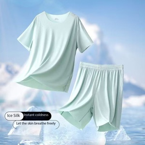 Conjunto de Pijama de Verano para Hombre, Estilo Japonés, Modal Suave y Transpirable, con Logotipo Bordado Personalizado, Fabricación OEM en China, Marca BD - Product Image 3