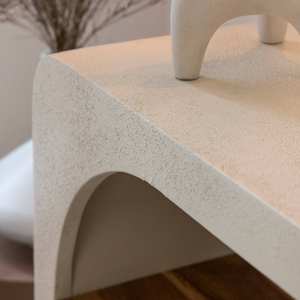 Table console Vandana Elara Cresta en bois effet béton et bois d'acacia, Dalva - Product Image 5