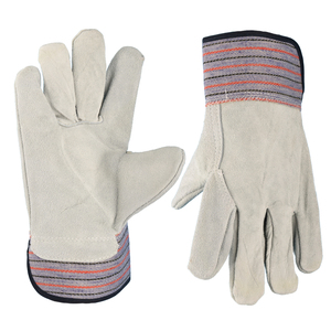Guantes de trabajo de algodón hasta la muñeca con puño elástico, estilo liso, para uso diario, primavera y otoño - Product Image 5