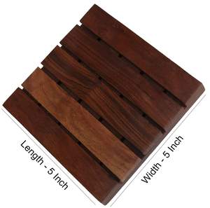 Natural Sheesham Wood Coasters Set for Beer Cans Coffee Mugs Handmade Wooden Tea Cup <b>Glass</b> Coaster <b>Table</b> Protection Home - Product Image 3