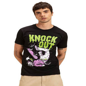 Camisetas personalizadas para hombre, cuello redondo, manga corta, 100% algodón, bordado, estampado, ajuste Extragrande - Product Image 2