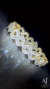 Collier ras du cou en argent sterling 925 plaqué or rose et rhodium, avec chaîne serpent à maillons infinis et moissanite, idéal pour un cadeau ou une soirée - Product Image 5