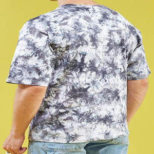 T-shirt en coton épais de haute qualité pour hommes coupe ample épaule tombante à manches courtes motif solide conception d'impression OEM personnalisable - Product Image 2