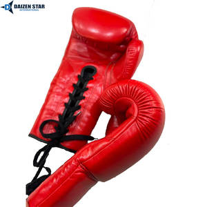 Guantes de Boxeo de Cuero para Kickboxing y MMA, Transpirables, Anti-UV, con Correa de Muñeca Ajustable y Cierre de Velcro - Product Image 2