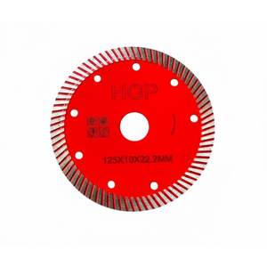 Lame diamantée industrielle HGP 105 mm, turbo, revêtement Ti, multi-tailles, pour la découpe de pierre artificielle, marbre, granit - Product Image 1