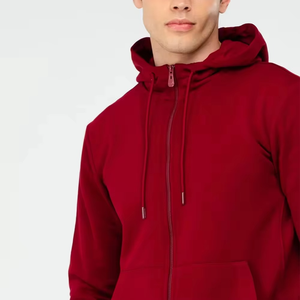 Sweat à capuche zippé pour homme de qualité supérieure, en molleton de coton épais, coupe classique, streetwear, hiver, personnalisable, brodé - Product Image 5