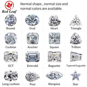 Redleaf Formes spéciales personnalisées GRA Certifié D Color VVS Moissanite Stone Loose Dazzling Moissanite Diamond - Product Image 4