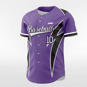 Maillot de baseball à manches courtes sur mesure de haute qualité, séchage rapide, 100 % polyester respirant, en vente en ligne - Product Image 3