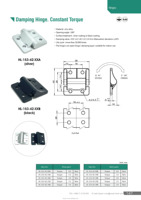 HL-153-42-B Zinc moulé sous pression résistance à Angle réglable amortissement de verrouillage Southc E6 style contrôle de Position friction couple charnière