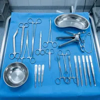 Kit d'instruments chirurgicaux 22 pièces réutilisables, autoclavables, en acier inoxydable, pour chirurgie générale, certifié CE