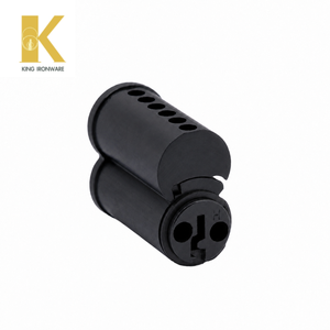 Cilindro de Cerradura Intercambiable con Logotipo Personalizado Disponible, Latón Negro Mate, 6 Pines, Ranura en H para Seguridad de Puertas - Product Image 6