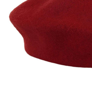 Wholesale Supplier Services Best Selling Custom Logo Wool <b>Beret</b> High Quality Winter Fashion Hat with OEM Size Private Label - Product Image 4
