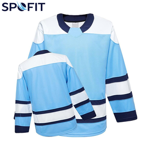 Nouvelle arrivée, maillot de hockey sur glace personnalisé par sublimation, OEM, 100% polyester, unisexe, nom et numéro personnalisés, logo, maillot de hockey sur glace à séchage rapide - Product Image 3