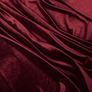 Premium Modern Maroon Velvet Fabric Woven 100% Polyester Quick-Dry Breathable Wedding Soft Luxury Men Women Girls Suits Blazers - Product Image 3