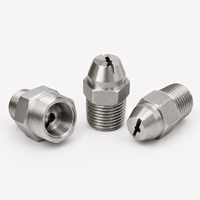 Buse en acier inoxydable avec filetage 1/8 pouce, tête hexagonale, nouvelle pointe de pulvérisation à jet plat 275 bars/4000 PSI pour équipement de nettoyage
