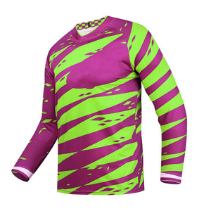 Maillot de motocross personnalisé sublimé à manches longues, chemises de moto tout-terrain respirantes, vêtements de course moto tout-terrain OEM - Product Image 3