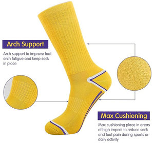 Calcetines Deportivos de Alto Rendimiento para Hombre, Paquete de 6 Pares, Diseño Superior, con Amortiguación, para Correr y Hacer Ejercicio - Product Image 6