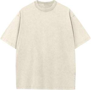 Camisetas Personalizadas Lisas para Hombre, Lavadas con Ácido, 100% Algodón, Unisex, Manga Corta - Product Image 4