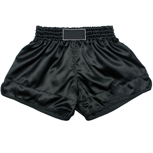 Pantalones Cortos de Muay Thai con Logotipo Personalizado, Azul Marino Satinado, 100% Poliéster, Transpirables, Cintura Elástica Alta, Pantalones Cortos de Kickboxing para Hombre, Entrenamiento de MMA - Product Image 2
