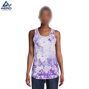 OEM & ODM Women Summer Fashion Floral Printed Tank <b>Top</b> Casual V-Back Pleated Hem Sleeveless Pullover <b>Top</b> For Ladies - Product Image 2