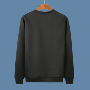 เสื้อสเวตเชิ้ตคอกลมโอเวอร์ไซส์บุขนผ้าฝ้าย 100% หนานุ่มสำหรับฤดูหนาวสำหรับผู้ชาย - Product Image 2