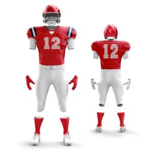 เสื้อเจอร์ซีย์ซ้อมฟุตบอลอเมริกันคุณภาพพรีเมี่ยมเสื้อแขนสั้นซับลิเมชันพิมพ์ลายฟรีไซส์ใหญ่พิเศษ - Product Image 1