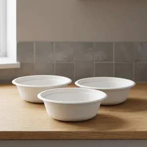 Top Selling 180ml Bagasse <b>Pulp</b> Moulded Disposable Bowl Modern Luxury Sustainable Eco Friendly Food Container for Catering - Product Image 4