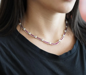 Luxury Women's <b>Silver</b> Plated Rhinestone <b>Choker</b> Necklace Geometric Party Jewelry Alloy Chain Fashion Statement Piece - Product Image 1