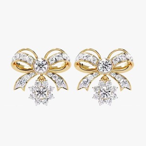 New Luxury Manufactured Moissanite Diamond <b>Earrings</b> for Women Certified Brilliant Round Cut Sustainable Fine Available For Sale - Product Image 1