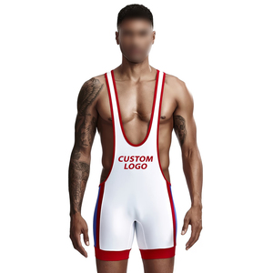 Singlet de Lucha Libre Personalizado con Logotipo, para Hombre y Mujer, Ropa de Entrenamiento y Competición, Impresa en Spandex y Poliéster, Cuello Redondo - Product Image 1