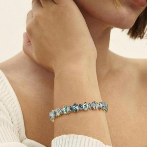 Moss Agate Stone Charm <b>Bracelet</b> Women 925 Sterling Silver Gold Plated Luxury Nature Inspired Handmade Jewelry - Product Image 3