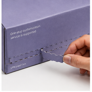 Caja de Cartón Corrugado Personalizada de Color Morado VPH, Embalaje Plegable para Envío de Regalos Cosméticos - Product Image 4