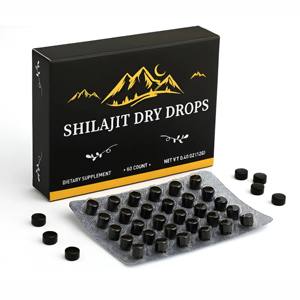 Tabletas de Shilajit del Himalaya de Marca Privada OEM, Ricas en Ácido Fúlvico, Suplemento Ayurvédico para la Vitalidad y Resistencia Masculina - Product Image 1