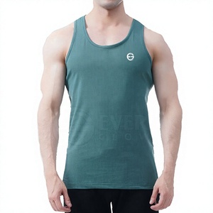 New Design Breathable Cotton/Bamboo Fiber Men Gym Tank <b>Top</b> Fitness Sport Wear Workout Quick Dry Windproof High Street Style - Product Image 1