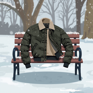 Thick Quilted Bomber <b>Men</b>’s Jacket Warm Padded Winter Outerwear Casual Streetwear OEM - Product Image 2