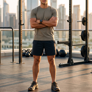Customized Men's <b>100</b>% <b>Polyester</b> Quick Dry Stretch Sports T-<b>Shirt</b> Breathable Lightweight Blank Running Gym Jersey - Product Image 1