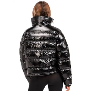 Veste d'hiver matelassée de haute qualité, jaune, à capuche, coupe-vent, rembourrée de coton, décontractée, streetwear, fermeture éclair, camouflage, patchwork - Product Image 2