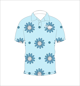เสื้อโปโลพิมพ์ลายดอกไม้แบบกำหนดเอง แขนสั้น สวมใส่สบาย เหมาะสำหรับกอล์ฟ เทนนิส ชุดทีมฤดูร้อน - Product Image 4