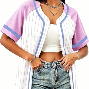 Chemises de baseball magiques pour femmes, chemises de princesse, chemises à manches courtes boutonnées pour filles - Product Image 1