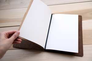 Business Gift Leather Notebook Cover Refillable Journal <b>Case</b> Writing Notebook Holder NBC-0034 - Product Image 2