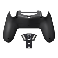 EXtremeRate Version Type-C, carte PCBA de remplacement noire et coque inférieure compatibles avec les manettes PS4 modèles JDM-040/050/055