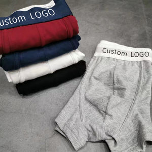 OEM logotipo personalizado cintura ancha alta calidad suave sólido transpirable hombres ropa interior algodón hombres calzoncillos con bolsa en U para hombre - Product Image 3