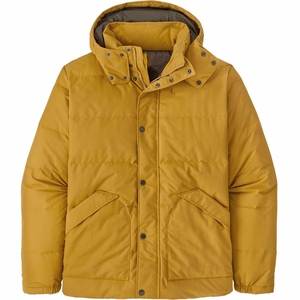 Chaqueta Acolchada con Capucha para Hombre, Invierno, Casual, Gruesa, Relleno de Poliéster, Resistente al Viento, Color Sólido, Cierre de Botones, Largo Regular - Product Image 6