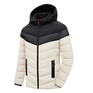 Veste matelassée éco-responsable pour homme, style streetwear personnalisé, élégante et décontractée, à manches longues, pour l'hiver, de haute qualité et isolée - Product Image 2