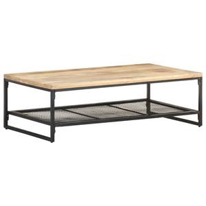 Table basse en bois naturel et noir - Product Image 1